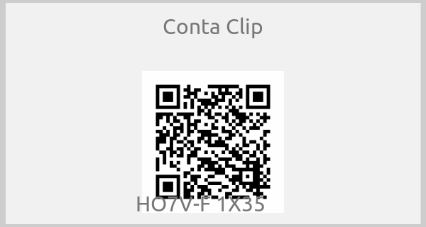 Conta Clip - HO7V-F 1X35     