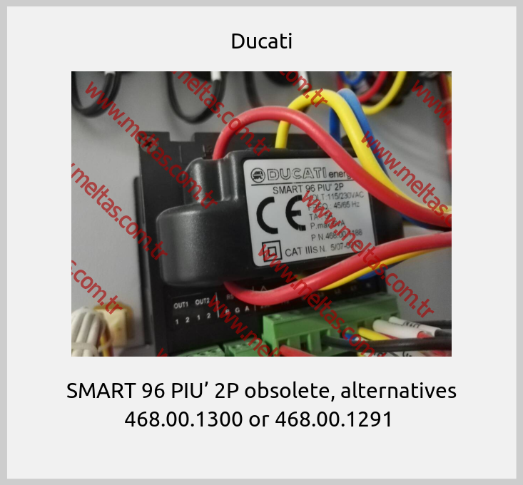 Ducati - SMART 96 PIU’ 2P obsolete, alternatives 468.00.1300 or 468.00.1291 