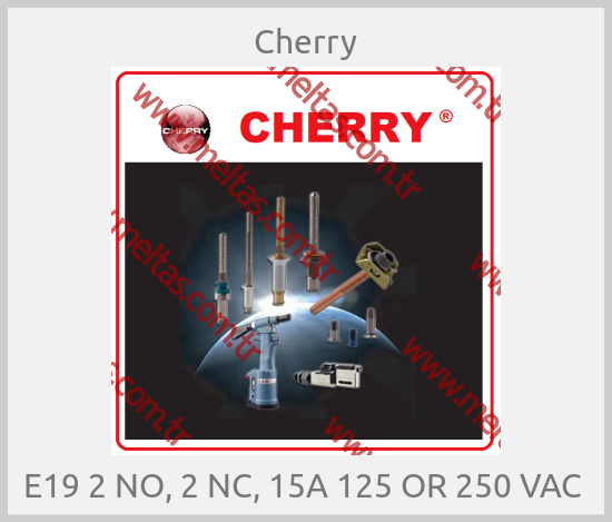 Cherry - E19 2 NO, 2 NC, 15A 125 OR 250 VAC 
