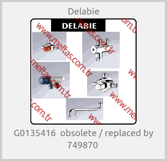 Delabie-G0135416  obsolete / replaced by 749870 