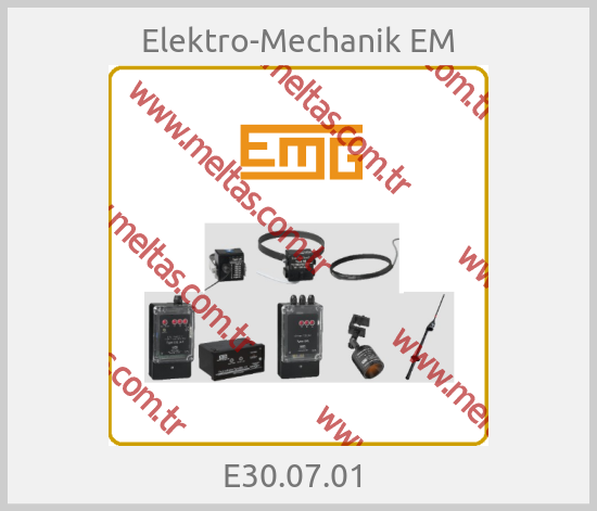 Elektro-Mechanik EM - E30.07.01 