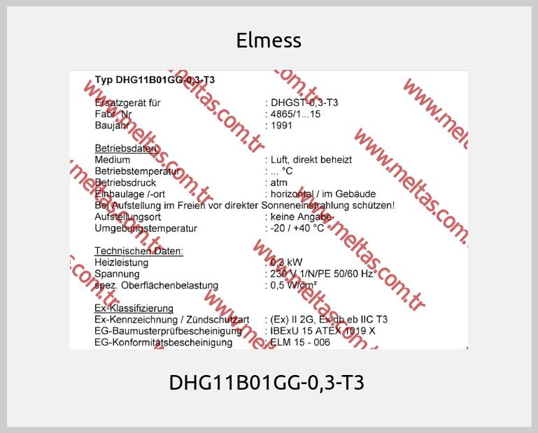 Elmess-DHG11B01GG-0,3-T3 