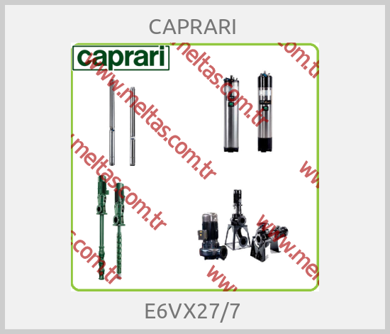 CAPRARI  - E6VX27/7 