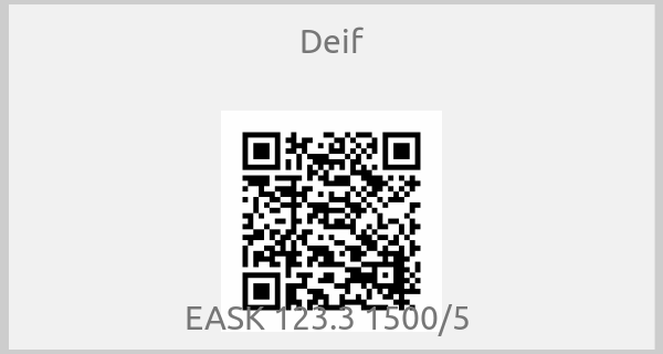 Deif-EASK 123.3 1500/5 