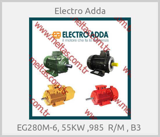 Electro Adda - EG280M-6, 55KW ,985  R/M , B3 