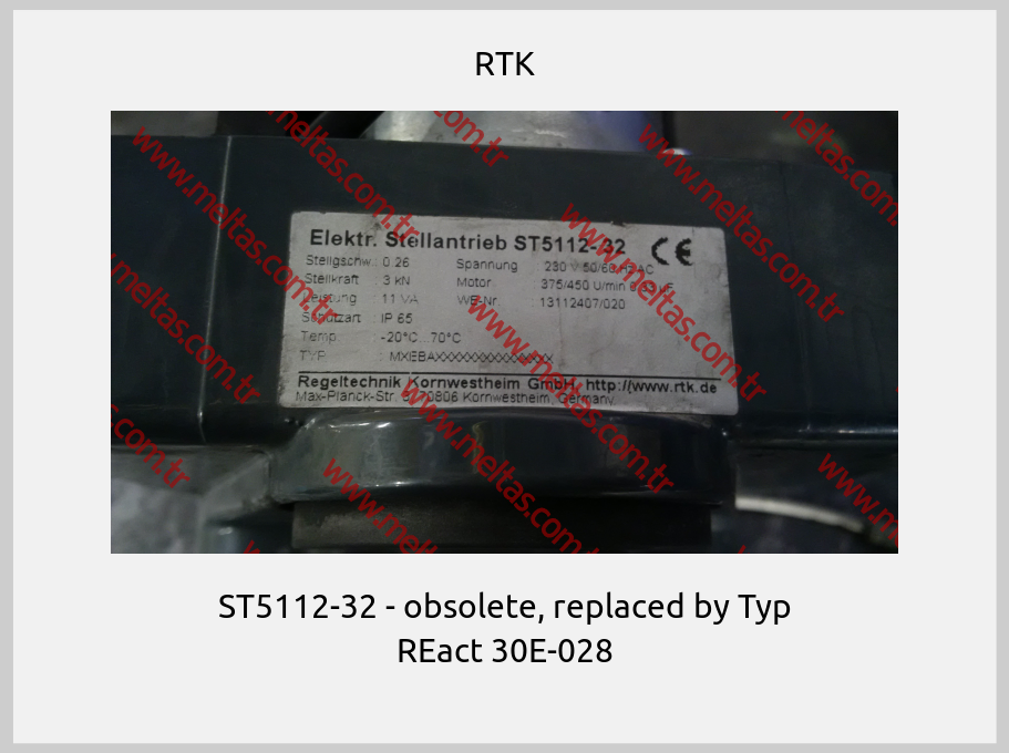 RTK - ST5112-32 - obsolete, replaced by Typ REact 30E-028