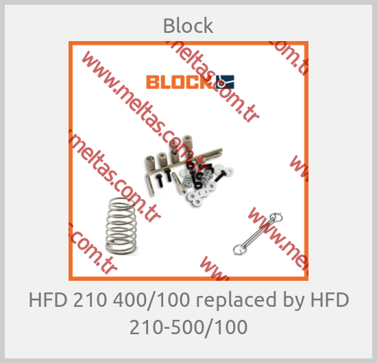 Block - HFD 210 400/100 replaced by HFD 210-500/100