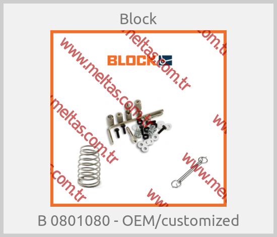 Block - B 0801080 - OEM/customized