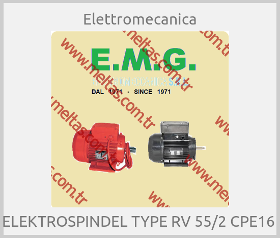 Elettromecanica - ELEKTROSPINDEL TYPE RV 55/2 CPE16 