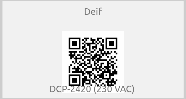 Deif - DCP-2420 (230 VAC) 