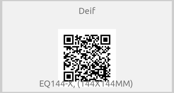 Deif - EQ144-X, (144X144MM) 