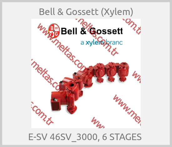 Bell & Gossett (Xylem)-E-SV 46SV_3000, 6 STAGES 