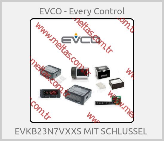 EVCO - Every Control - EVKB23N7VXXS MIT SCHLUSSEL 