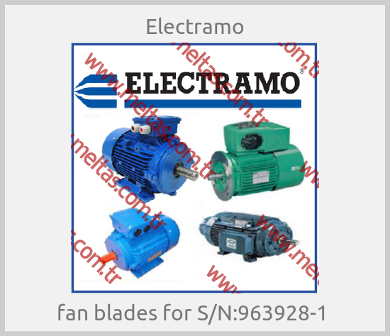 Electramo - fan blades for S/N:963928-1 