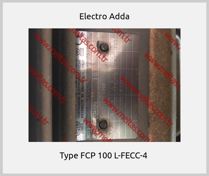 Electro Adda - Type FCP 100 L-FECC-4 