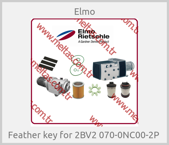 Elmo - Feather key for 2BV2 070-0NC00-2P 
