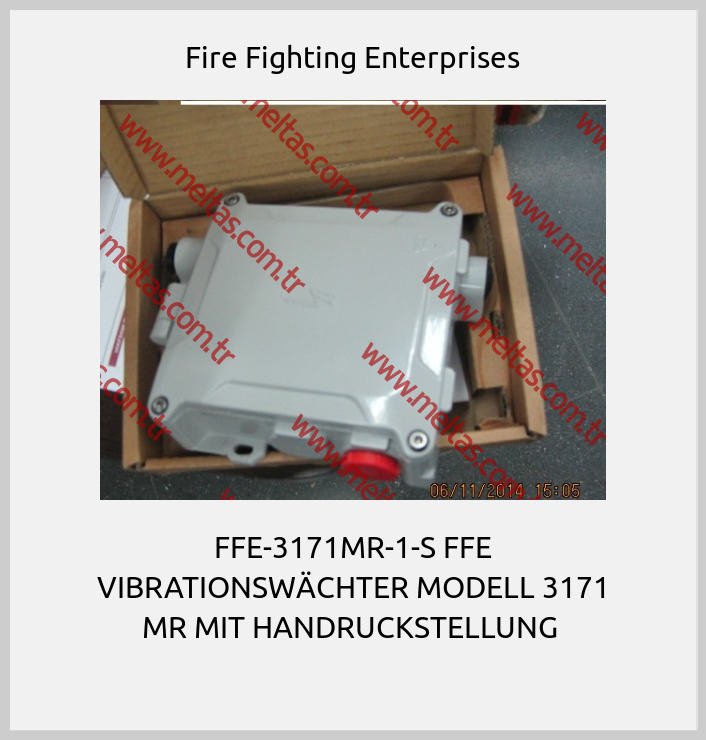 Fire Fighting Enterprises - FFE-3171MR-1-S FFE VIBRATIONSWÄCHTER MODELL 3171 MR MIT HANDRUCKSTELLUNG 