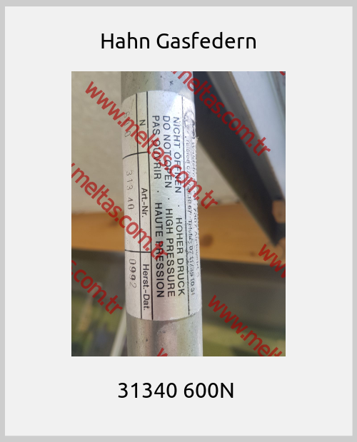 Hahn Gasfedern - 31340 600N 