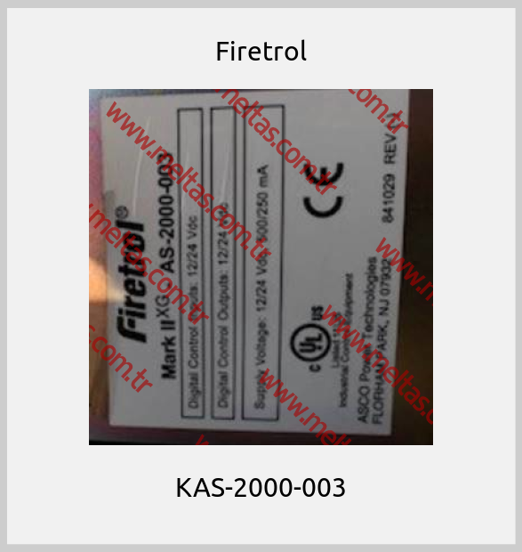 Firetrol - KAS-2000-003