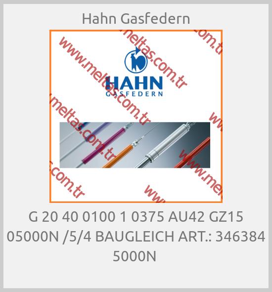 Hahn Gasfedern - G 20 40 0100 1 0375 AU42 GZ15 05000N /5/4 BAUGLEICH ART.: 346384 5000N 