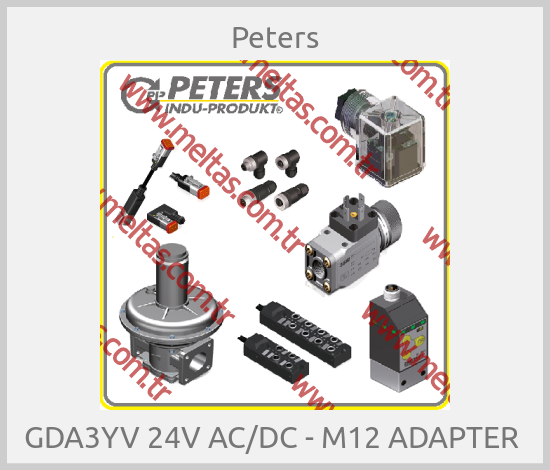 Peters - GDA3YV 24V AC/DC - M12 ADAPTER 