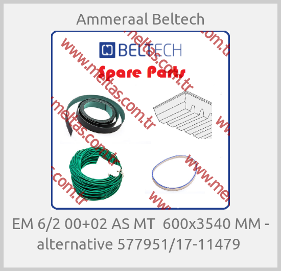 Ammeraal Beltech - EM 6/2 00+02 AS MT  600x3540 MM - alternative 577951/17-11479 