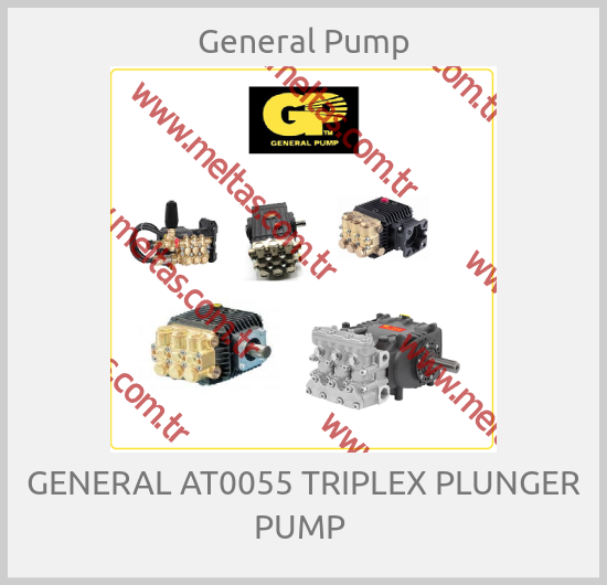 General Pump - GENERAL AT0055 TRIPLEX PLUNGER PUMP 
