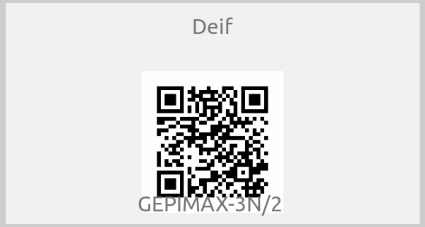 Deif-GEPIMAX-3N/2 