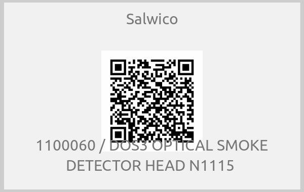 Salwico - 1100060 / DOS3 OPTICAL SMOKE DETECTOR HEAD N1115 