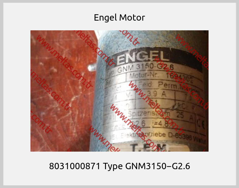 Engel Motor - 8031000871 Type GNM3150−G2.6