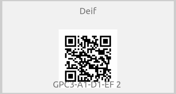 Deif - GPC3-A1-D1-EF 2 