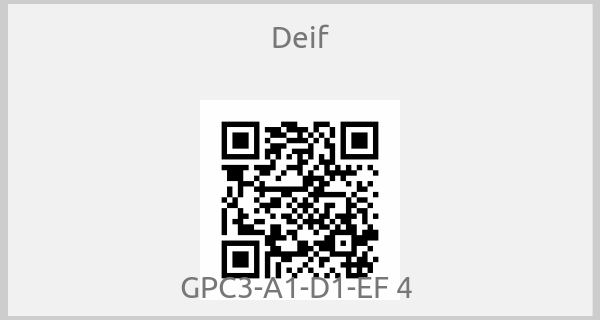 Deif - GPC3-A1-D1-EF 4 
