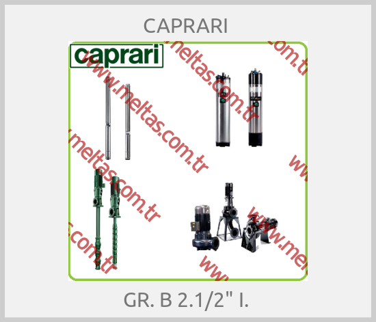 CAPRARI  - GR. B 2.1/2" I. 