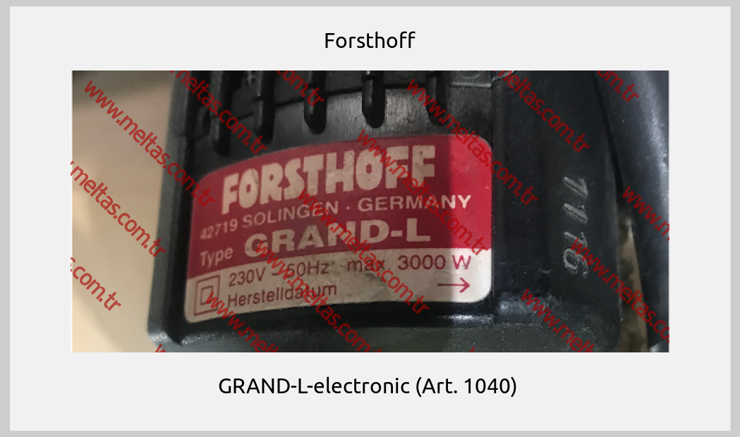Forsthoff - GRAND-L-electronic (Art. 1040) 