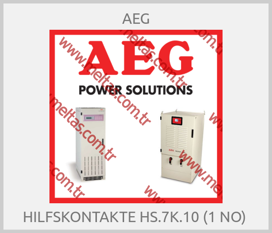 AEG-HILFSKONTAKTE HS.7K.10 (1 NO) 