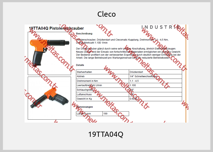 Cleco - 19TTA04Q 
