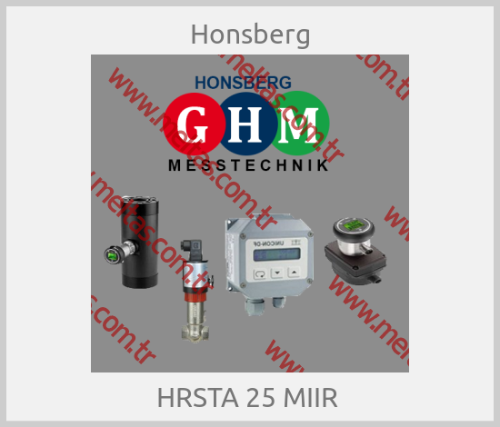 Honsberg - HRSTA 25 MIIR 