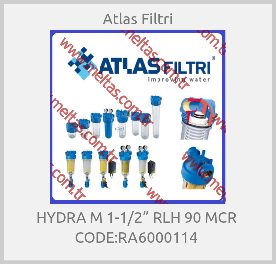 Atlas Filtri-HYDRA M 1-1/2” RLH 90 MCR  CODE:RA6000114 