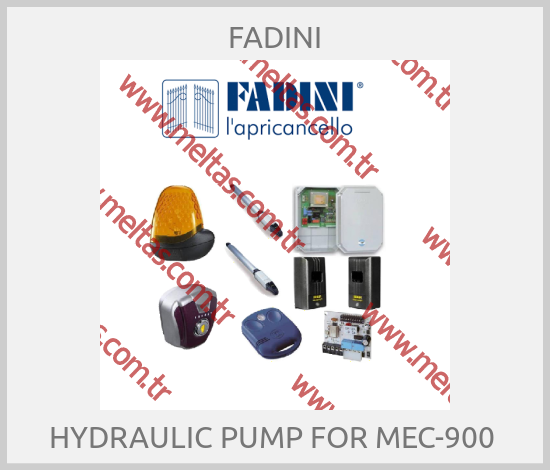 FADINI - HYDRAULIC PUMP FOR MEC-900 