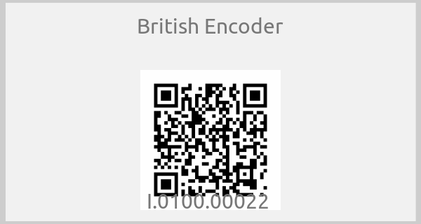 British Encoder - I.0100.00022 