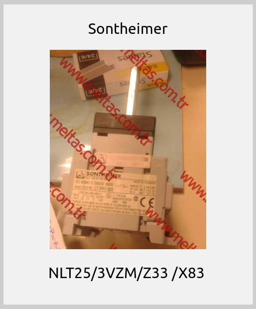 Sontheimer - NLT25/3VZM/Z33 /X83 