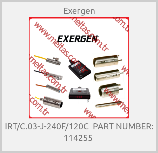 Exergen - IRT/C.03-J-240F/120C  PART NUMBER: 114255 
