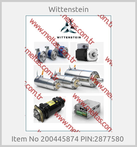 Wittenstein - Item No 200445874 PIN:2877580 