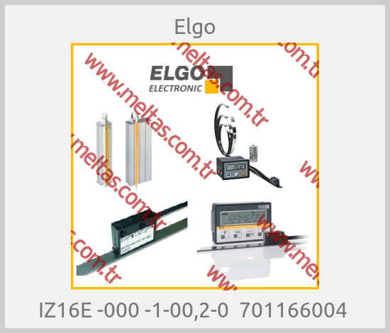 Elgo - IZ16E -000 -1-00,2-0  701166004 