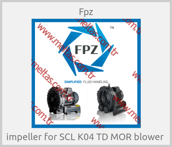 Fpz-impeller for SCL K04 TD MOR blower 