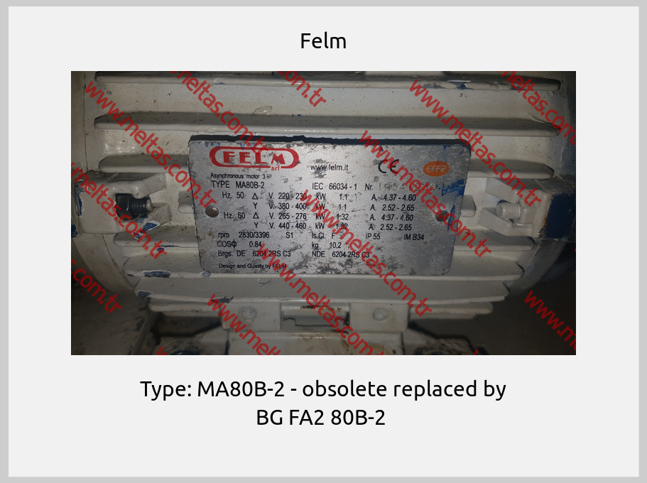 Felm - Type: MA80B-2 - obsolete replaced by BG FA2 80B-2 