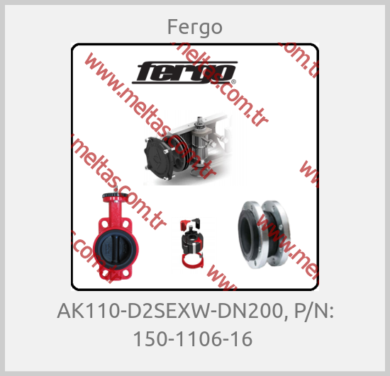 Fergo-AK110-D2SEXW-DN200, P/N: 150-1106-16 