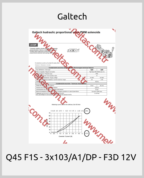Galtech - Q45 F1S - 3x103/A1/DP - F3D 12V 