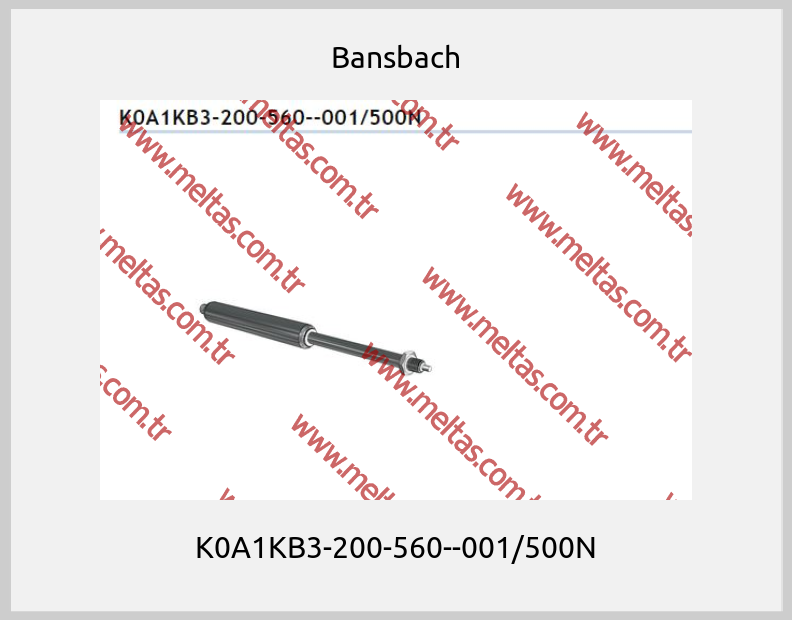 Bansbach - K0A1KB3-200-560--001/500N