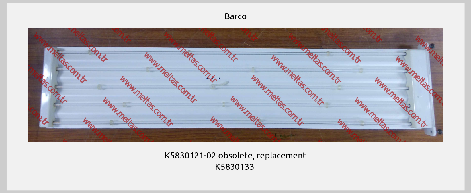 Barco - K5830121-02 obsolete, replacement K5830133 